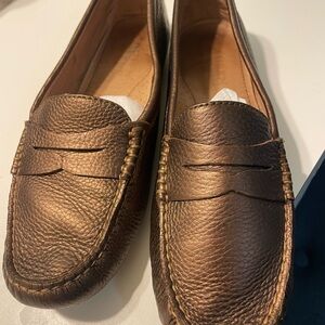 Bronze Leather Loafers
